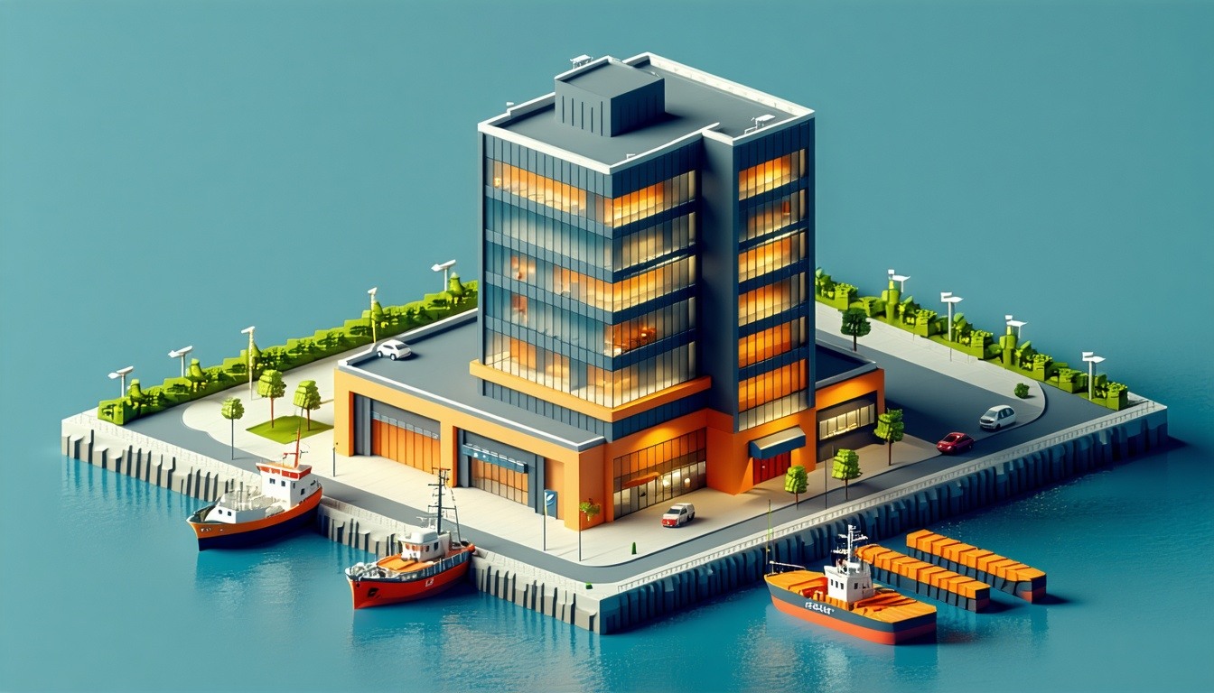 Fictional representation of the Caliber.global office