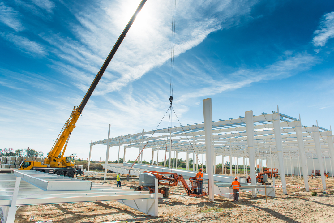 Crane construction site-1