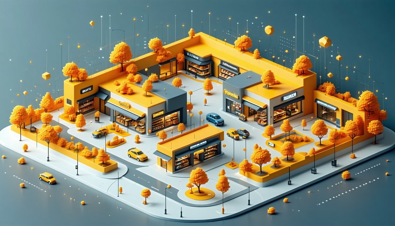 Image visualizing AI in supply chain data streams.