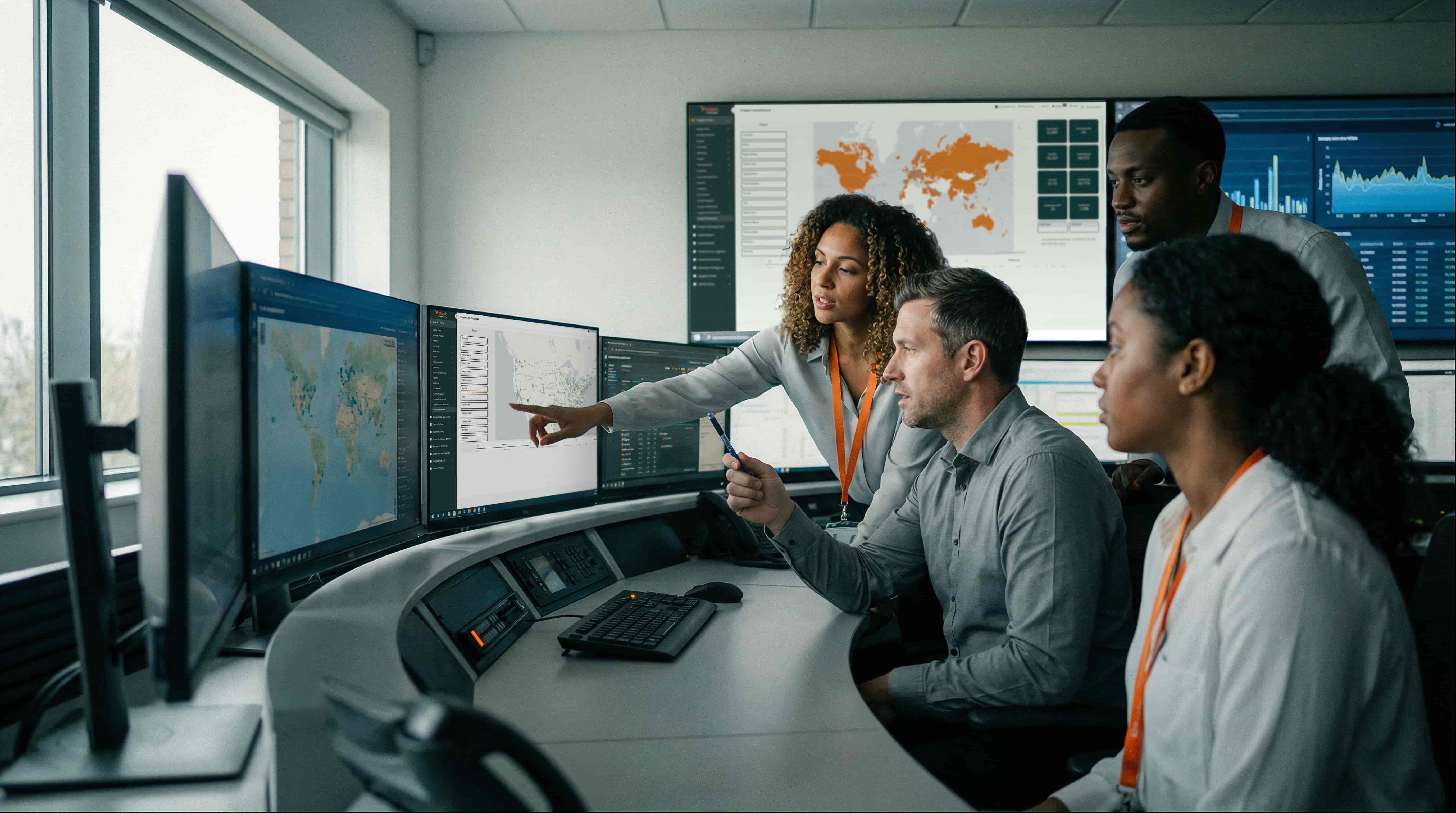 Supply chain control tower visualization